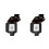 2X IP66 Waterproof Socket 220V Black Wall Plug Power with Built-in  Electrical EU Home Appliance(A) 1