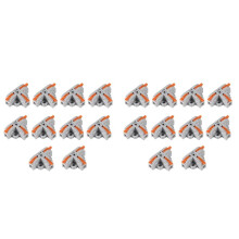 20Pcs Compact Wire Conductor Connector, T-Shape Lever Nut Wire Connector, Quick Splitter 3 Way Electrical Connectors