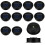 48 Pack Replacement Solar Light Parts Solar Light Replacement Tops Waterproof LED Solar Panel Lantern Lid Light Outdoor 2