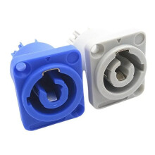 30 Stück 3 PIN 20A 250V AC Powercon-Anschlussbuchse NAC3MPA-1 NAC3MPB-1 Ausgangsanschluss Blau und Grauweiß