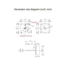 2X Energia Eolica Generatore un Manovella Motore AC Trifase Micro-Brushless 3-24V Generatore Micro-Idraulico Attrezzatura di Alimentazione