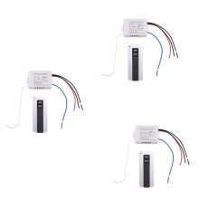 3X Channel with Digital Transmitter 220V /OFF 1 Wireless Relay Receiver Remote Control Light Lamp