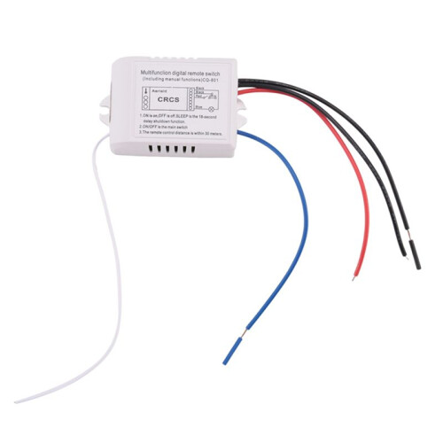 3X Channel with Digital Transmitter 220V /OFF 1  Wireless Relay Receiver Remote Control Light Lamp 1