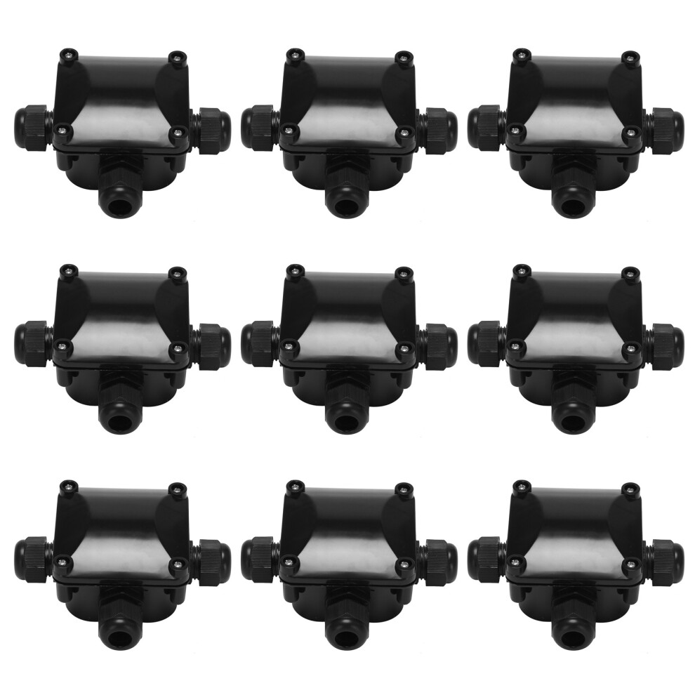 24X Box Waterproof Ip68 External Electrical Junction Box 3 Way Cable Connector Outdoor For 5.5Mm-10.2Mm 6033967242606