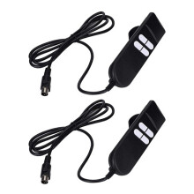 2X Electric Recliner Chairs Controller 4 Button 5 Pins Hand for Home Appliance Adjustable Bed Lift Chairs