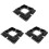12Pcs RV Solar Panel Mounting Brackets Black Drill-Free Corner Bracket Support for RV Boat Caravans 2