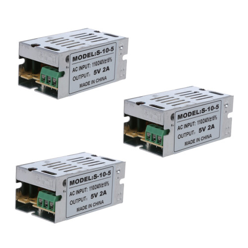3X AC 110-240V Zu  5V Schaltnetzteil  S-A10-05 1