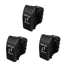 3X 12V 20A Winch in Winch Out -OFF- Rocker  7 Pin LED