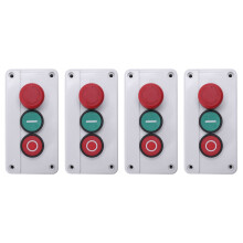 4X NC Emergency Stop NO Red Green Momentary Push Button  Station 600V 10A