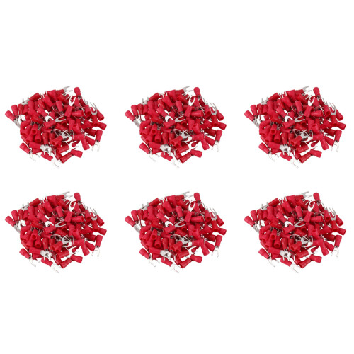 600 Pcs Fourche 4mm AWG 22-16 Cable de Borne Pre Isole