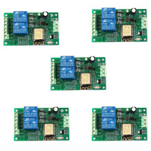 5X Esp8266 Esp-12F Wifi Relay Module 2Channel 5V/8-80V Network Relay for Ide Home App Remot Control