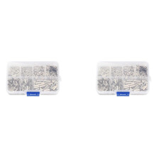 1200 Piezas 0,5 mm2-6 mm2, 22-10 AWG Virolas de Conector de Cable No Aislado Terminal de Cable Eléctrico Cobre Estañado Desnudo