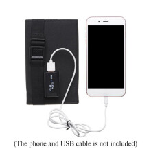 2X Cellule Solaire à Panneau Solaire Pliable avec Chargeur Solaire de Sortie USB pour Les Tablettes de Téléphone Portable de Camping Power Bank B