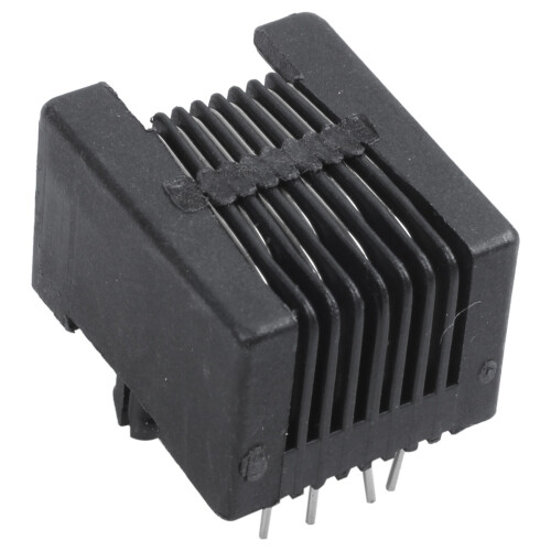 100Pcs RJ45 8P8C Computer Internet Network PCB Jack Socket Black 1