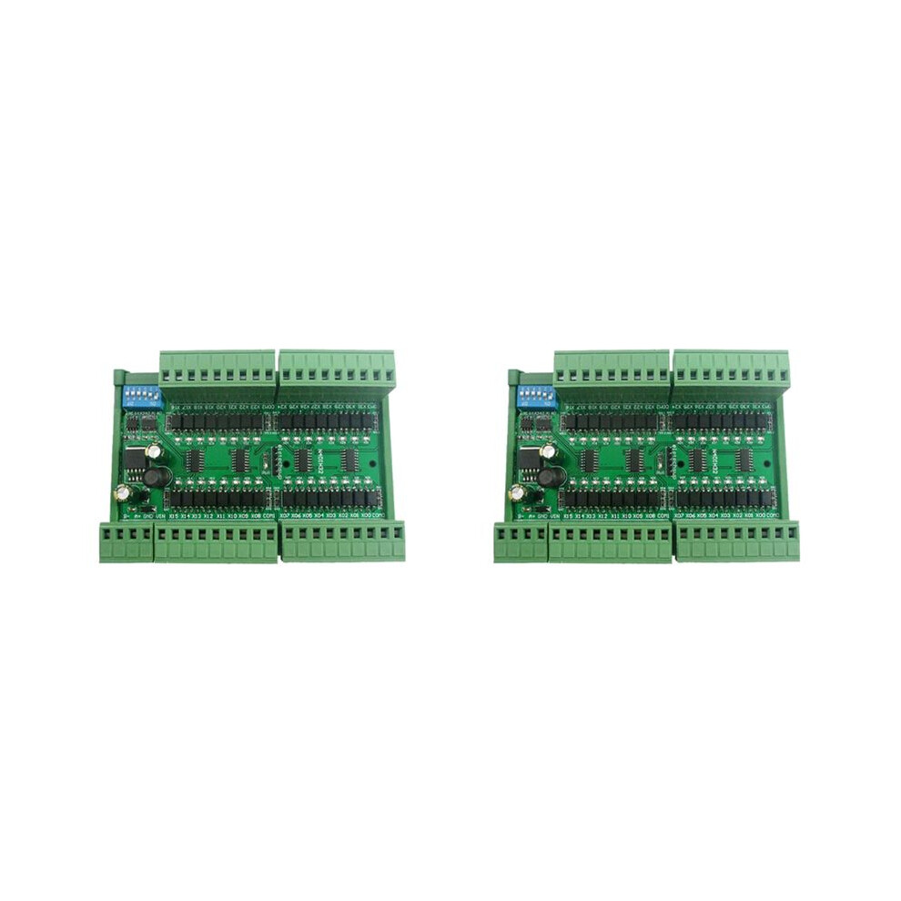 2X 32Ch Pnp Isolated Digital Input Rs485 Modbus Rtu Controller 12V 24V Plc Quantity Acquisition Board(With Case) 6033405157608