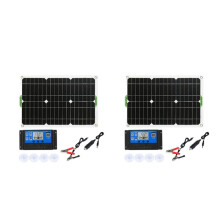 2X 180W Solpanelssats 12V Batteriladdare med 50A Styrenhet för HusvagnsbåTar