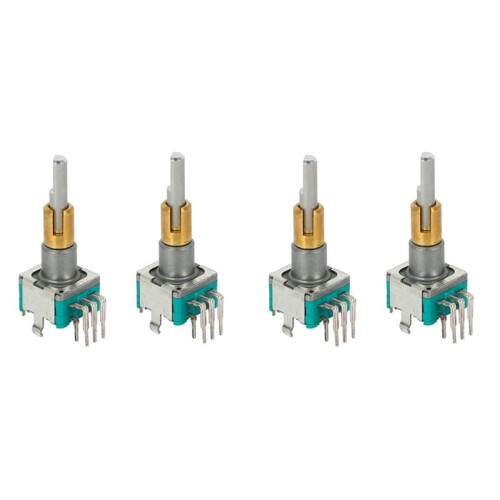 4PCS EC11EBB24C03 Dual Axis Encoder with  30 Positioning Number 15 Pulse Point Handle 25mm