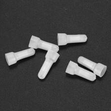 500 Stueck 22-16 GA AWG Geschlossenes Ende Crimpkappen Spleisslehren Kabelverbinder Klemmen (Weiss)
