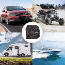 2X Relais de Charge Fendu Sensible à la Tension Affichage Numérique VSR 12V 140A pour Voiture de Camping-Car RV Yacht Charge D'Isolateur de Batterie