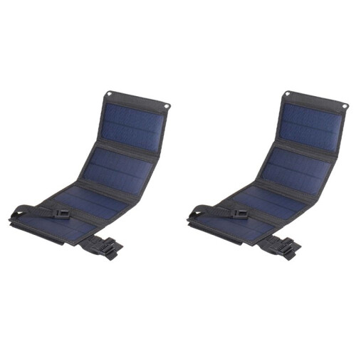 2X Foldable Solar Panel Solar Cell with USB Output Solar Charger for Camping Cell Phone Tablet Devices Power Bank B