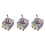 3X AC 380V 10A /OFF/ 3 Positions 12 Pin Latching Toggle  4PDT 1