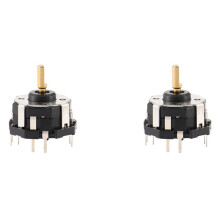 2X RKJXT1F42001 Interrupteur à Bascule à Clé avec Encodeur de Navigation de Voiture à 4 Voies avec Encodeur à Interrupteur Poussoir