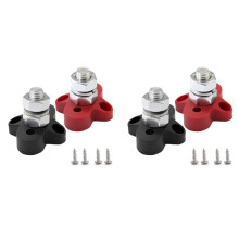 4 Stück  48 V 150 A BusBar M10 Klemmenblock Bolzen Batteriestromverteilungsklemme Bolzen Stromschienenverbinder für Wohnmobilboote