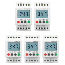 5X 3 Phase Din Rail Adjustable Under over Voltage Protector Voltage Monitoring Sequence Protection Relay