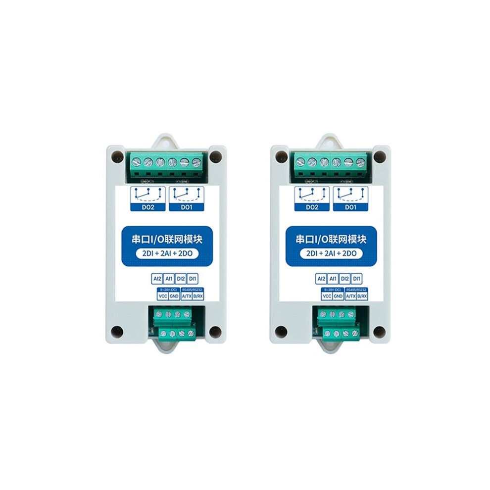 2X Ma01-Aacx2220 Rs485 2Di+2Ai+2Do Modbus Rtu I/O Network Modules With Serial Port For Plc/Touch Display 2 Output 4711076894290