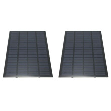 2X High Quality 18V 2.5W Polycrystalline Stored Power Solar Panel Module System Solar Cells Charger 19.4X12X0.3cm