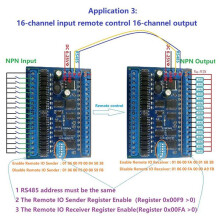 2X 12V 24V 16 Entrées 16 Sorties RS485 Commutateur de Télécommande PLC Carte D'Extension IO Module Modbus RTU, Carte Seule