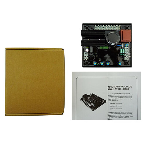 2X AVR R438 Automatic Voltage Regulator Alternator Stabilizer Fit for Leroy Somer Generator 2