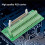 2X IDC40P 40Pin Connector Strip Breakout Board Terminal Block Plug PLC Interface with Bracket, for PLC, DIN Rail Mount 3