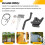Self Locking Gate  for Wooden Fence Heavy Duty, Steel Spring Cable Pull String Gate Hardware Gate Lock for Garden 10