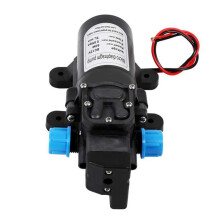 12V 60W 120PSI 5L/MIN Bomba de Água Elétrica Agrícola Preta Pulverizador de Água de Diafragma de Alta Pressão para Lavagem de Carro