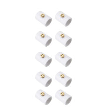 10Pcs 1/2 Inch PVC Mist Nozzle Misting System for Patio Outdoor Coupling PVC Split Section with Mist Nozzle