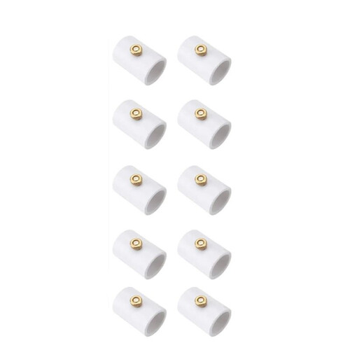 10Pcs 1/2 Inch PVC Mist Nozzle Misting System for Patio Outdoor  Coupling PVC Split Section with Mist Nozzle