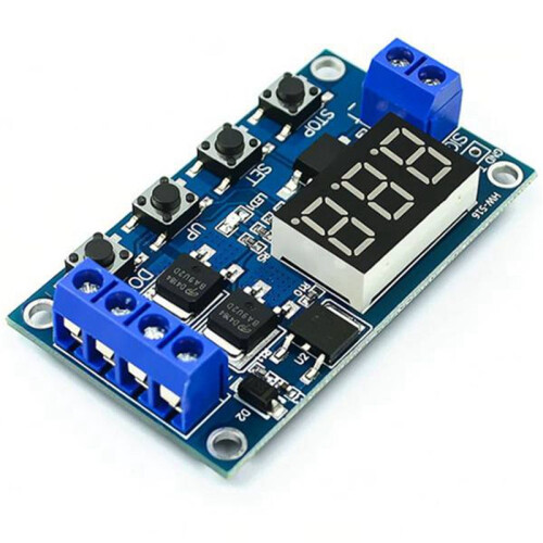 4Pcs DC12-24V Dual MOS Digital  Delay Relay Trigger Cycle Timer Delay  Circuit Board Timing Control Module 2