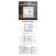 16A Tuya WiFi Thermostat Water Electric Warm Floor Heating Water Gas Boiler Temperature Controller for Alexa White