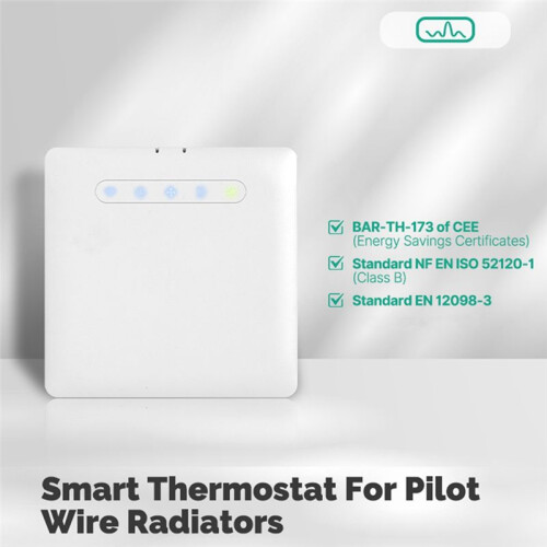 ZIGBEE Pilote Temperature Control Graffiti  Heater Thermostat APP Remote Timing for Ecowatt  Saving Heater