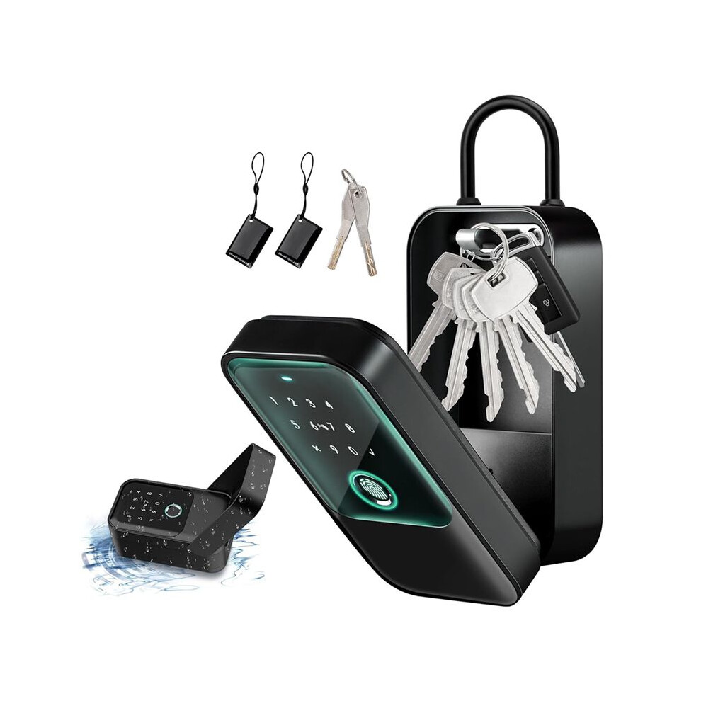 Smartlock Box For House Key With 5 Unlocking Methods Fingerprint,App Control, Access Card, Password,Suitable For Office 4712016878837