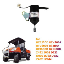 Électrovanne D'Arrêt de Carburant 12 V 052600-4530 16851-60014 pour RTV900 BX1800D Z482 Z602 D722 D782 052600-4531