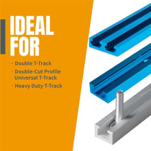 Acting T-Track Hold Down Clamp with T Bolts and Silder Aluminum Alloy Woodworking Clamps for Routers Drill Presses CNC