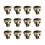 Brass Misting Nozzle Plug ,Thread Misting Nozzle Plug for Raised Garden Bed Backyard Outdoor Cooling System 12Pcs 1