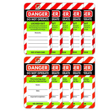 Lockout-Tagout-Tags und Vorhängeschlösser, Rotes Sicherheitsetikett, Einfache Identifizierung, Lock-Out-Kit, Tagout-Schlösser, Rotes Schloss,