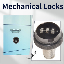 3-Cijferig Combinatieslot 30 mm Keyless Wachtwoordslot Brievenbuskast Mechanische Sloten voor Brievenbuskastdeur A