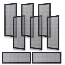 8 St 12x5,5 Tums Magnetiska Ventilationsskydd, Luftregister Nätskydd för Tak Golv Väggar Fångar Skräp Hårdamm