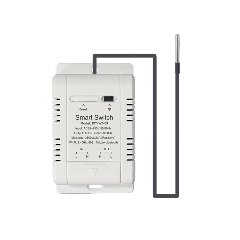Wifi Temperature With 2M Sensor Ewelink Wifi 20A Thermostat Temperature Supports Voice Control 4713278301187