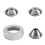 Texture Sprayer Orifice Tip Set,3 Nozzle Tips,Threaded Collar for Wal-Board Drywall Texture-Pro 200 Hopper Machine 1