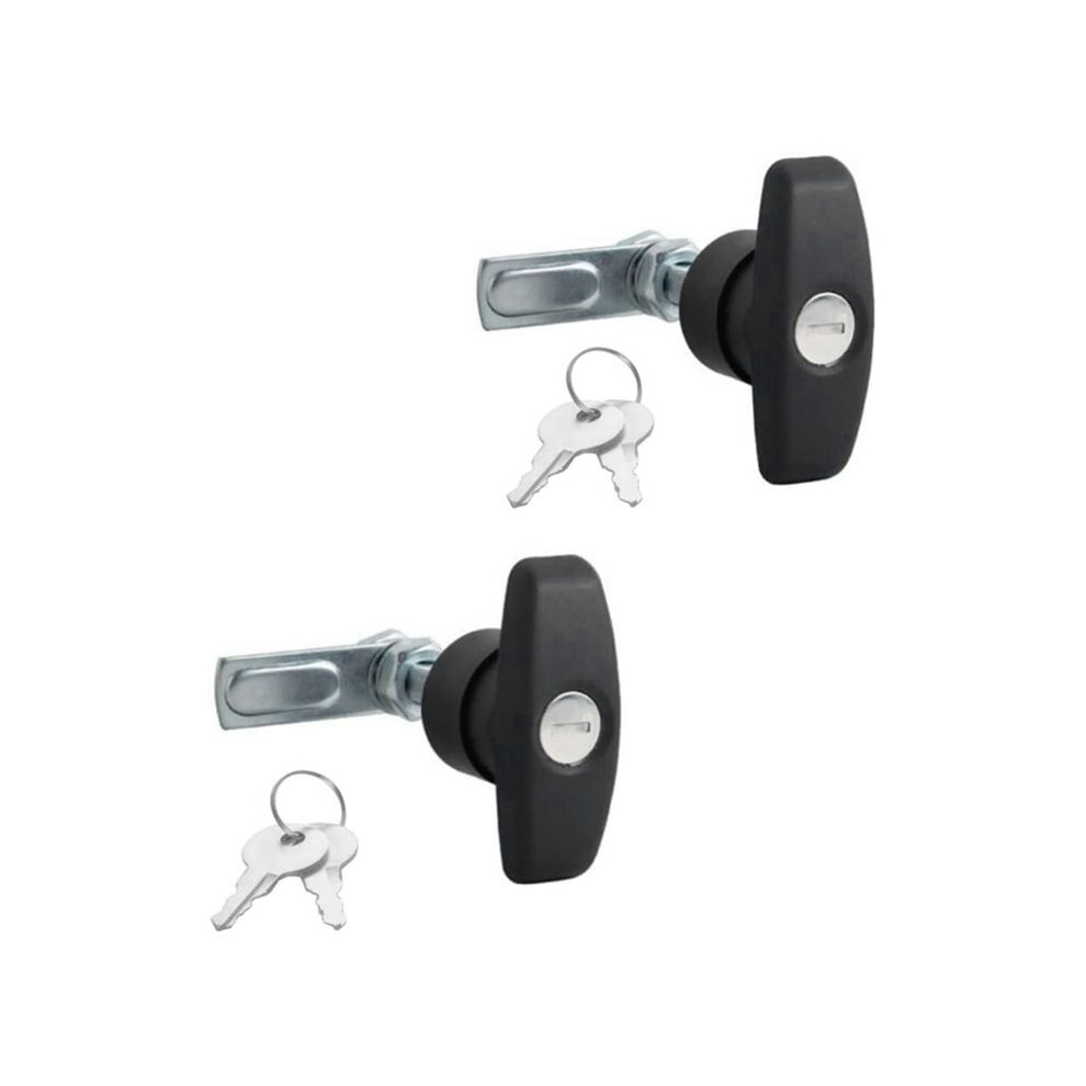 2 Rv Trailer T-Handle Locks Cam Locks, Cabinet Locks, Drawer Locks, Rear Fixed T-Handle Locks, Shed Door Locks 6031805649662